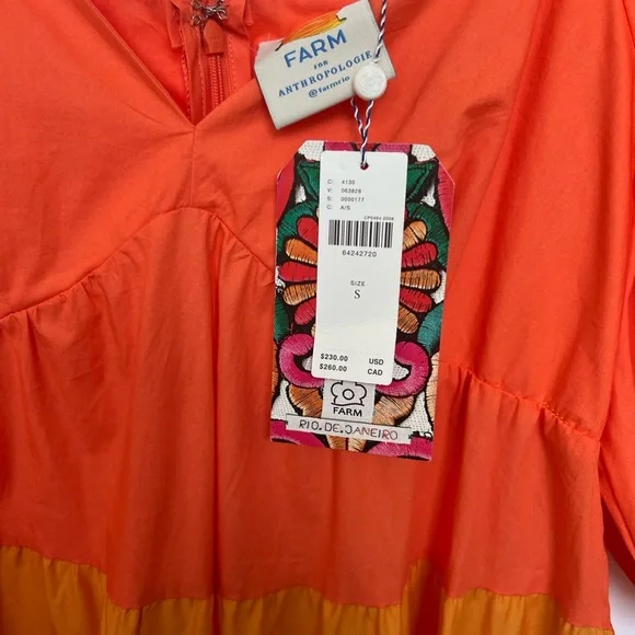 Farm Rio Anthropologie tiered colorblock maxi dress - Picture 3 of 5